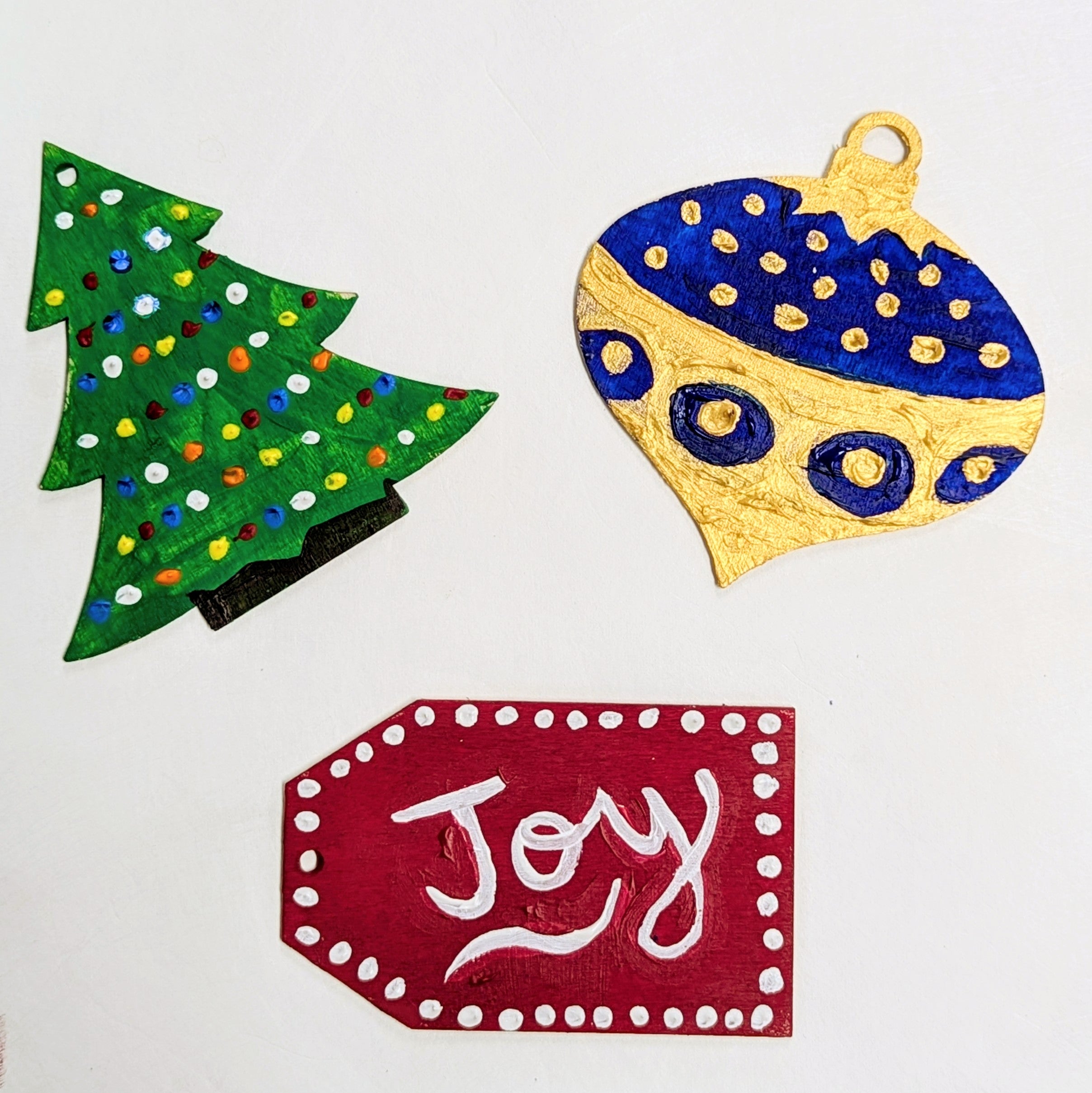 Hand-Painted Wood Ornaments! 12/12/25