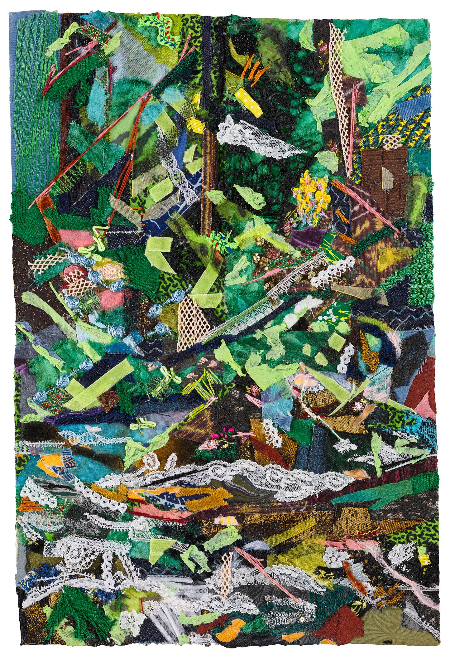 East Creek Fiber-Based Collage, Print