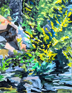 Grouse Creek 2- original gouache painting