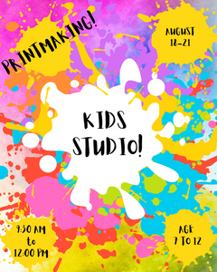 Kids Studio! Printmaking Camp 08/18-08/21