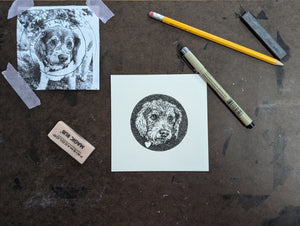 INKTOBER Stippling Pet Portraits, 10/30/25