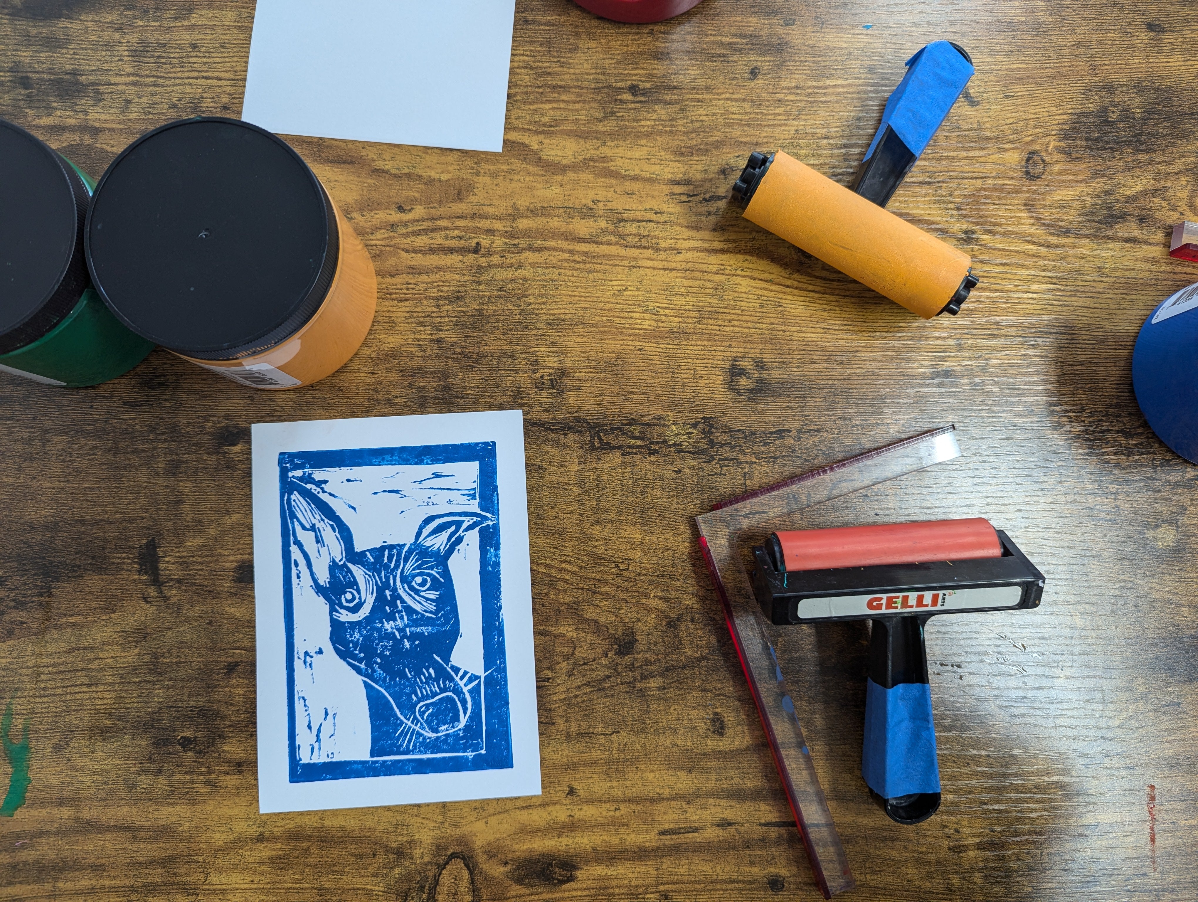 Pet Portraits: Block Printing, 07/24/25