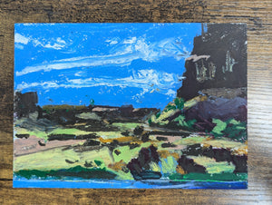 Dry Falls,  original oil pastel