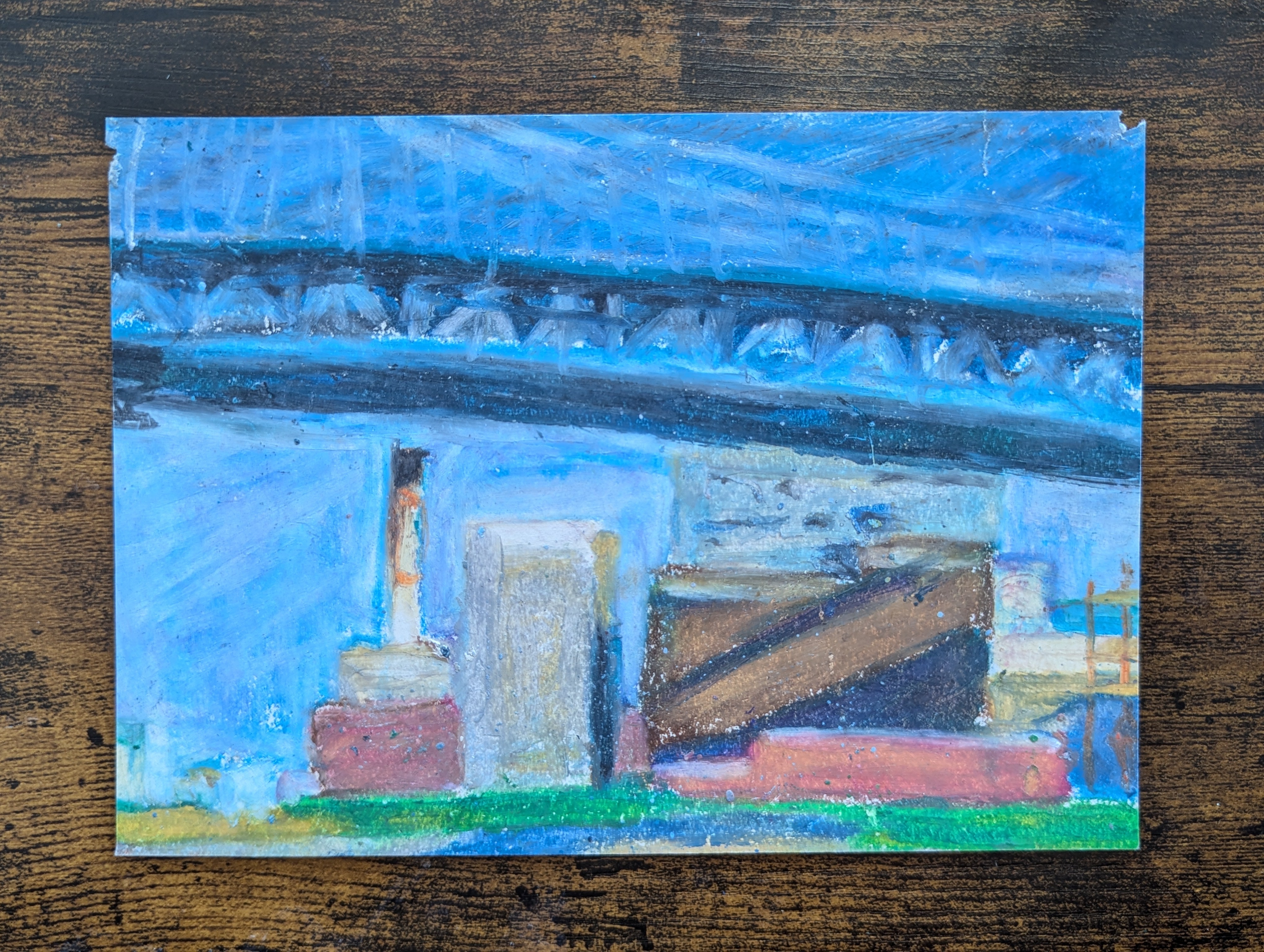 Dumbo - original oil pastel drawing
