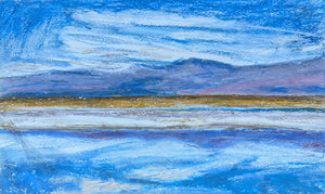San Pedro de Atacama - original oil pastel drawing