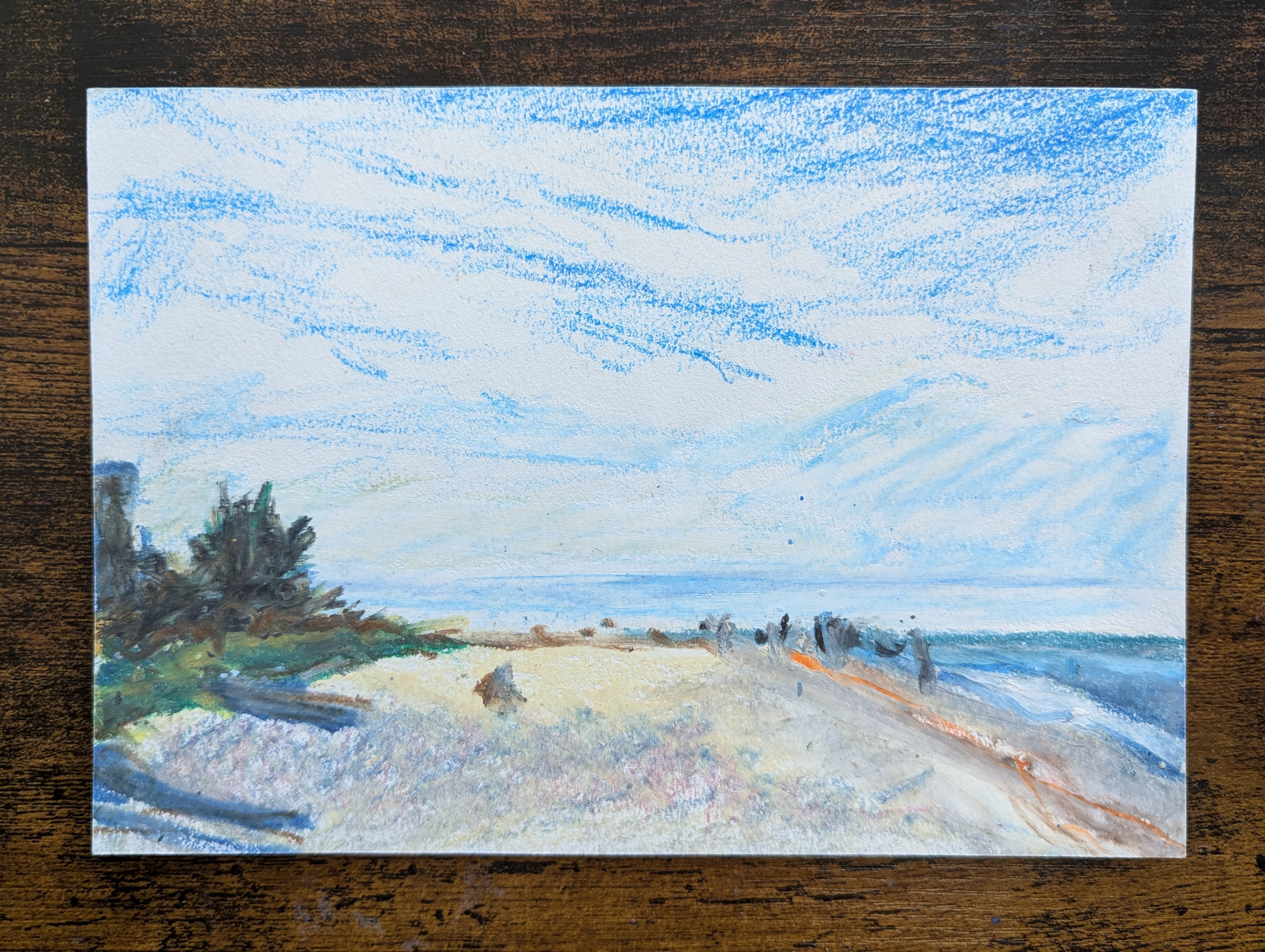 Robert Mosses,  original oil pastel