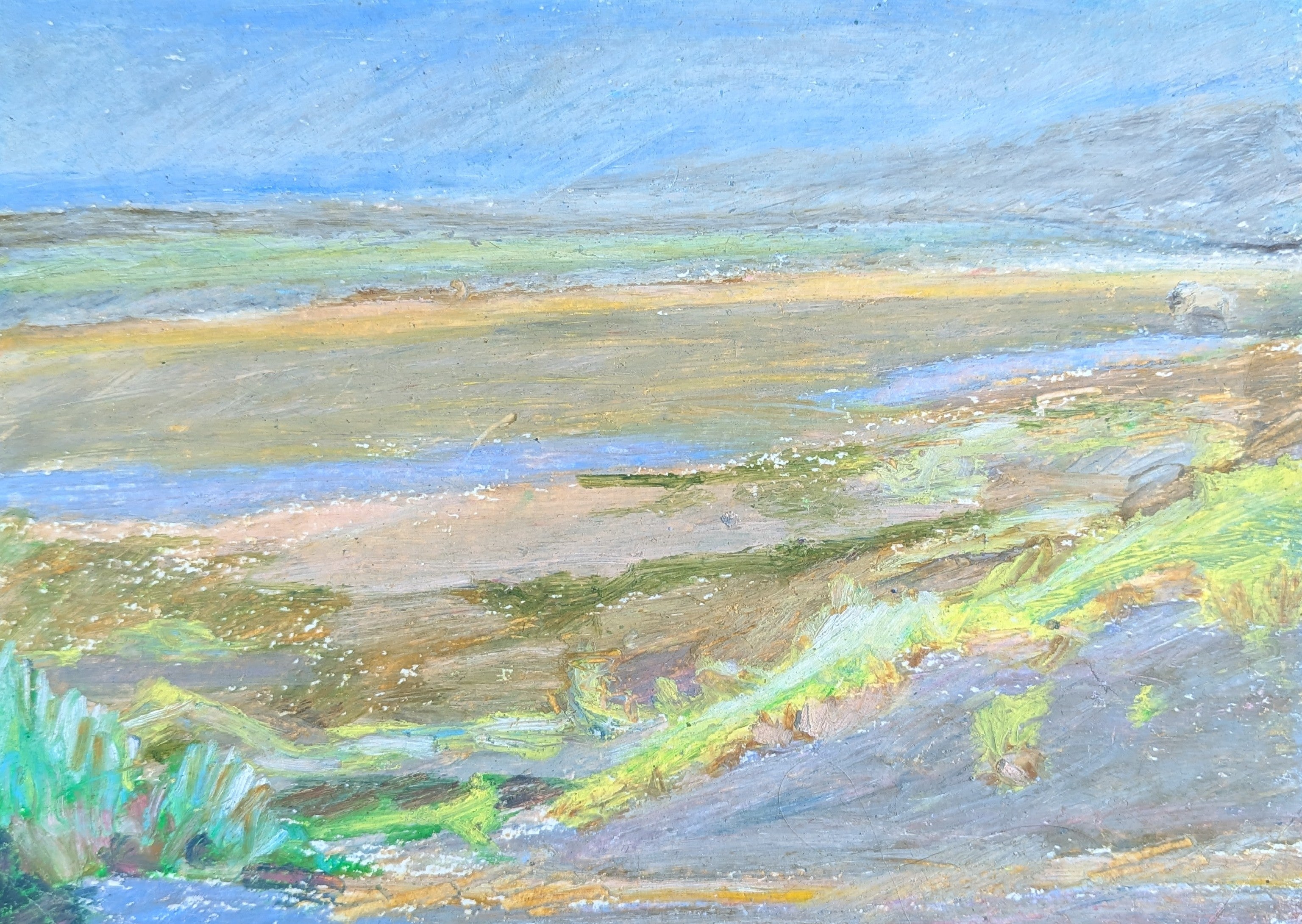 Chiloe,  original oil pastel