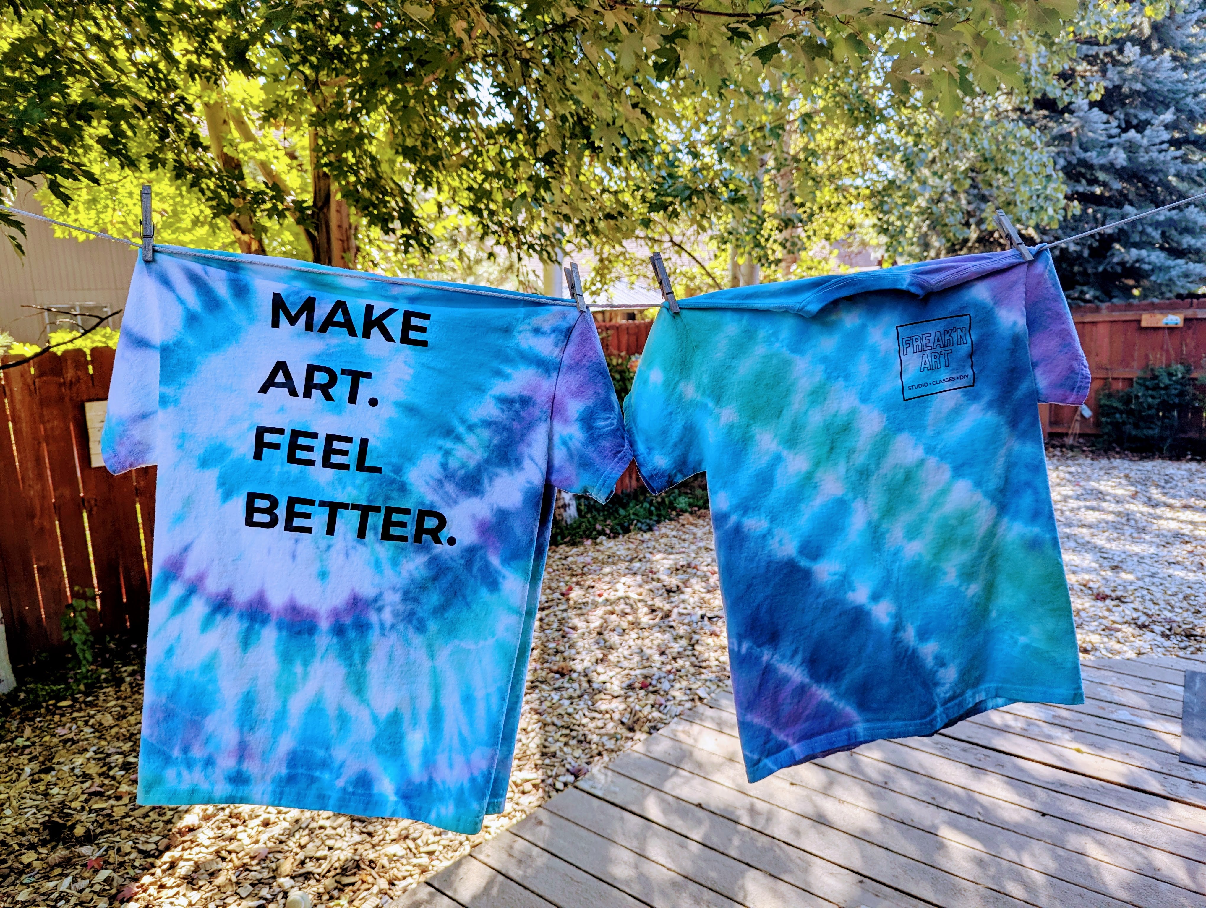 CUSTOM TIE -DYED FREAK'N ART T-Shirt