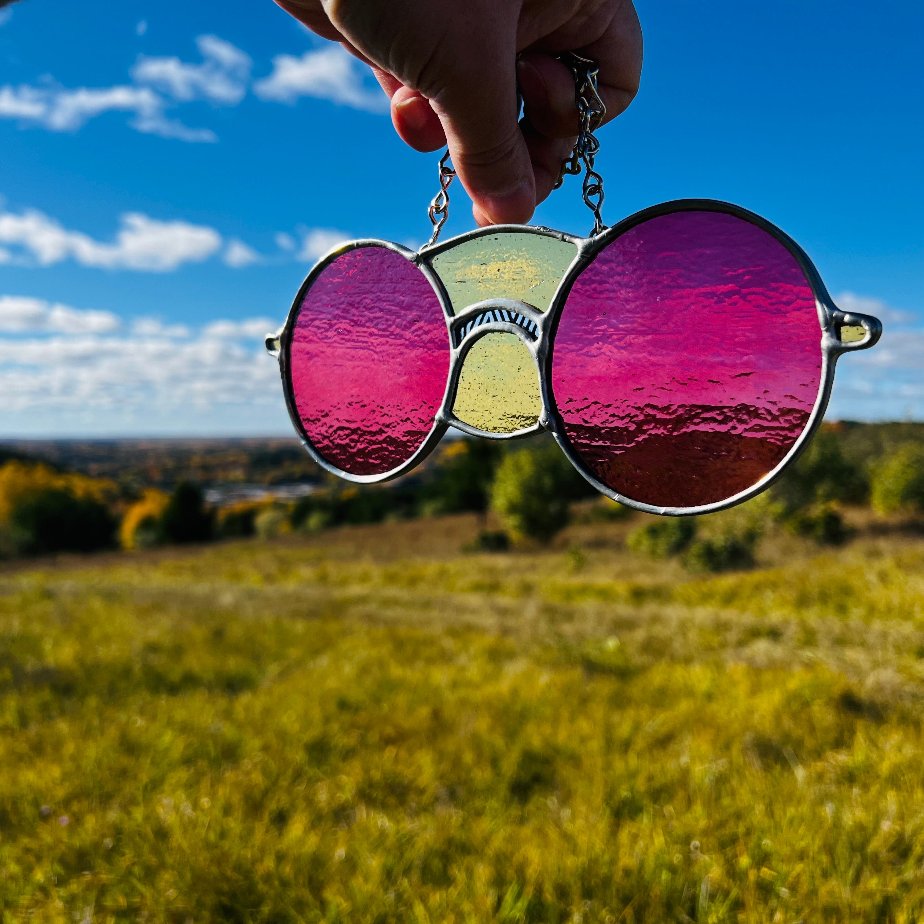 Stained Glass Assembly, "Rose Colored Glasses" or "Let Us Blossom", 07/16/25