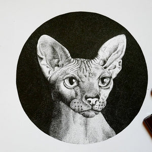 INKTOBER Stippling Pet Portraits, 10/24/24