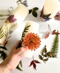 Handmade Floral Candles, 10/23/25