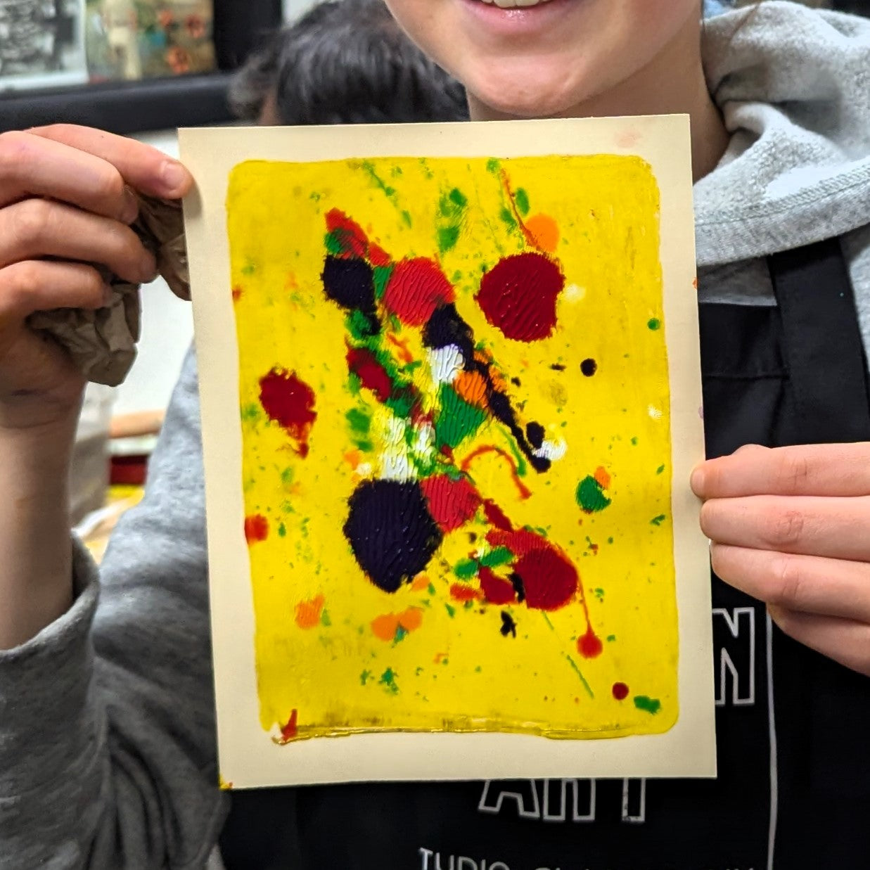 Monoprints with Mom, 05/11/25