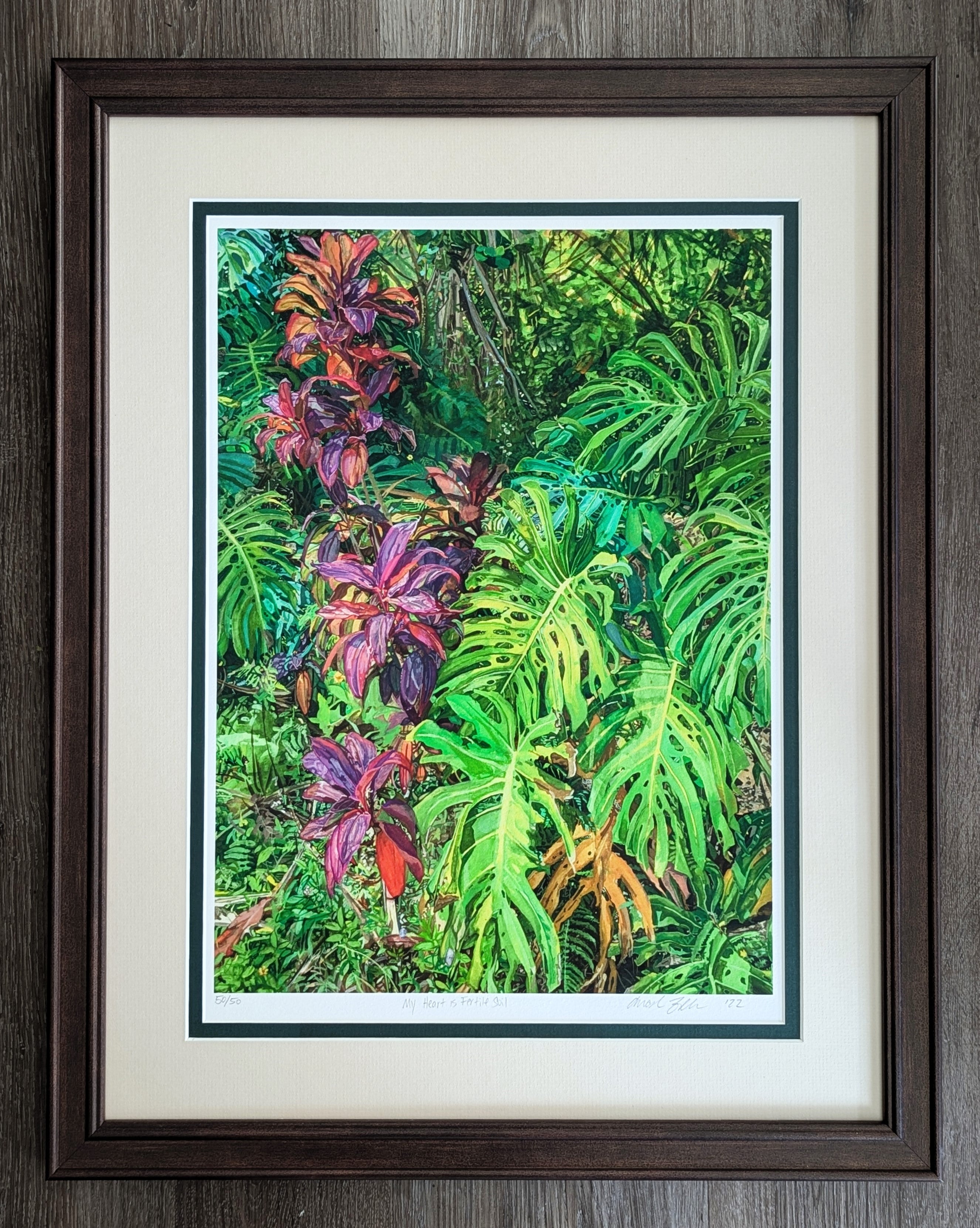 My Heart is Fertile Soil, Framed limited edition print