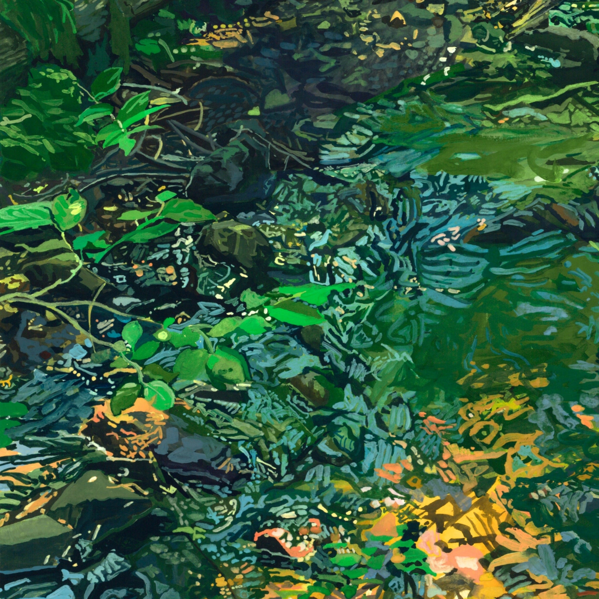 Silent Reverie: Unveiling the Verdant Depths Within, Limited Edition Giclee Print