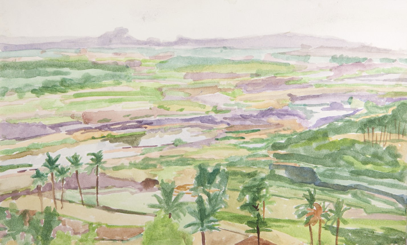 Sunset Point- original watercolor painting – freak'n-art